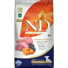 Farmina N&D Pumpkin Dry Dog Food, Lamb & Blueberry, Puppy, Mini