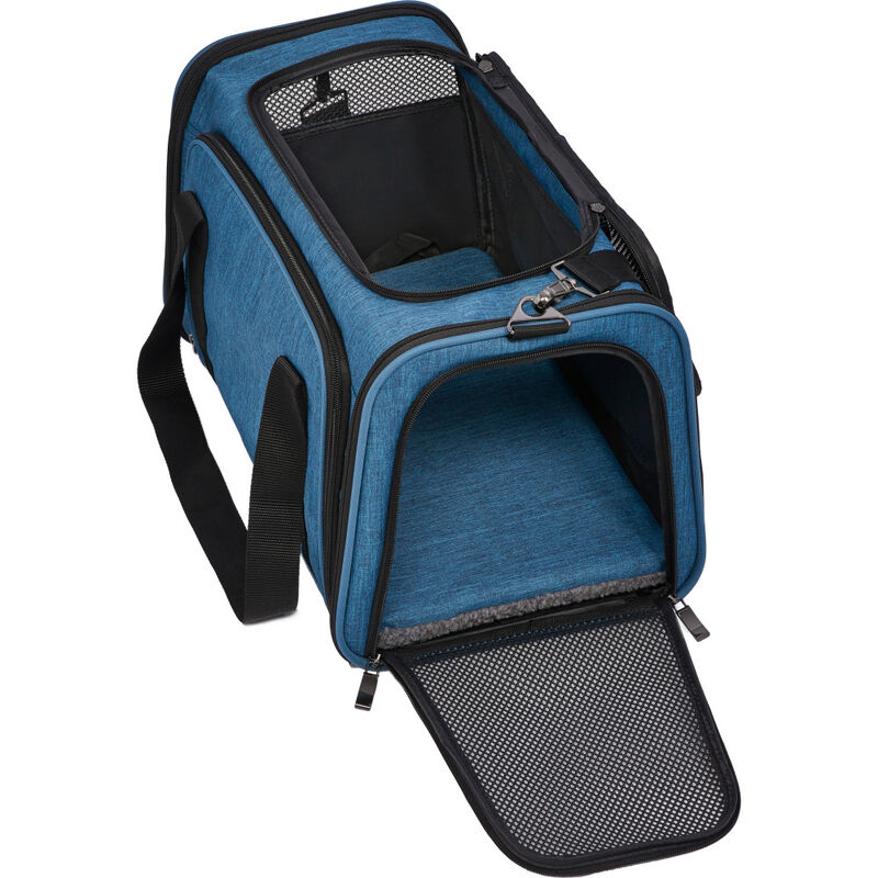 MidWest Duffy Expandable Pet Carrier, Blue image number null