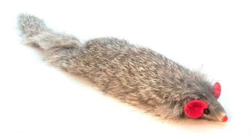 Real fur mice cheap cat toys