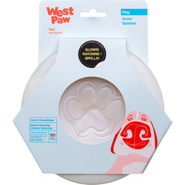 West Paw Zogoflex Dog Toy, Zisc, Glow, Large