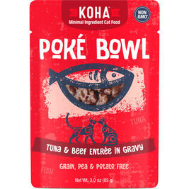 Koha Poke Bowl Wet Cat Food, Tuna & Beef