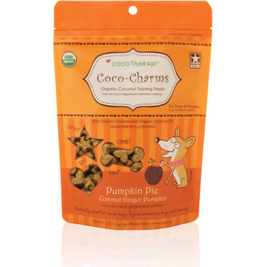 Coco Therapy Coco-Charms Dog Training Treats, Pumpkin Pie, 5-oz