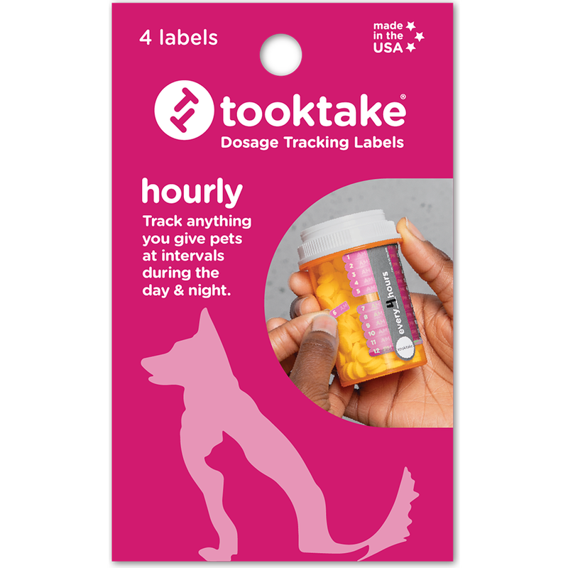 Tooktake Dosage Reminder Labels, Hourly, 4-count image number null