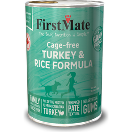 FirstMate Grain Friendly Canned Dog Food, Turkey & Rice