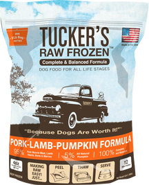 Tucker's Raw Frozen Dog Food, Pork Lamb & Pumpkin
