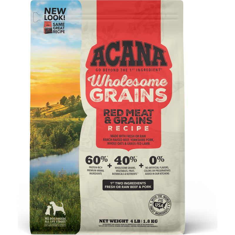 Acana Wholesome Grains Dry Dog Food, Red Meat image number null