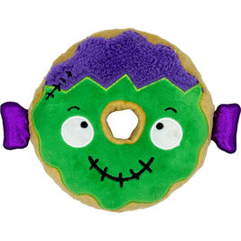 Huxley & Kent Halloween Power Plush Dog Toy, Frankenstein Donut