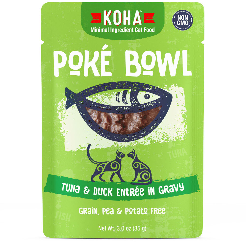 Mud Bay Buy Koha Poke Bowl Wet Cat Food Tuna Duck 3 oz for