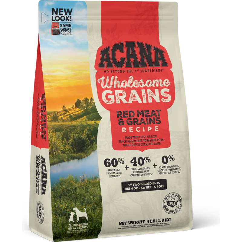 Acana Wholesome Grains Dry Dog Food, Red Meat image number null