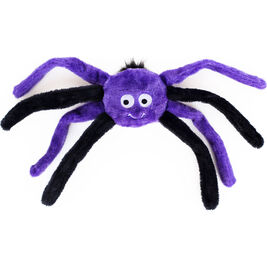 ZippyPaws Halloween Spiderz Dog Toy, Purple, Small