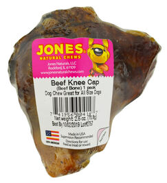 Jones Natural Chews Beef Dog Treat, Knee Cap
