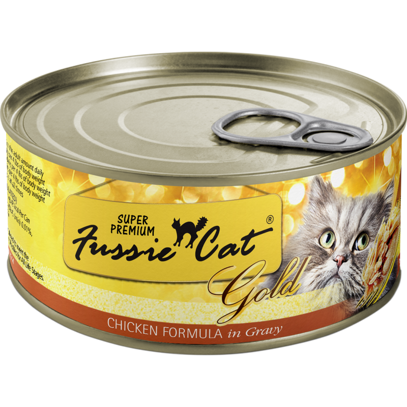 Fussie Cat Super Premium Canned Cat Food, Chicken & Gravy image number null