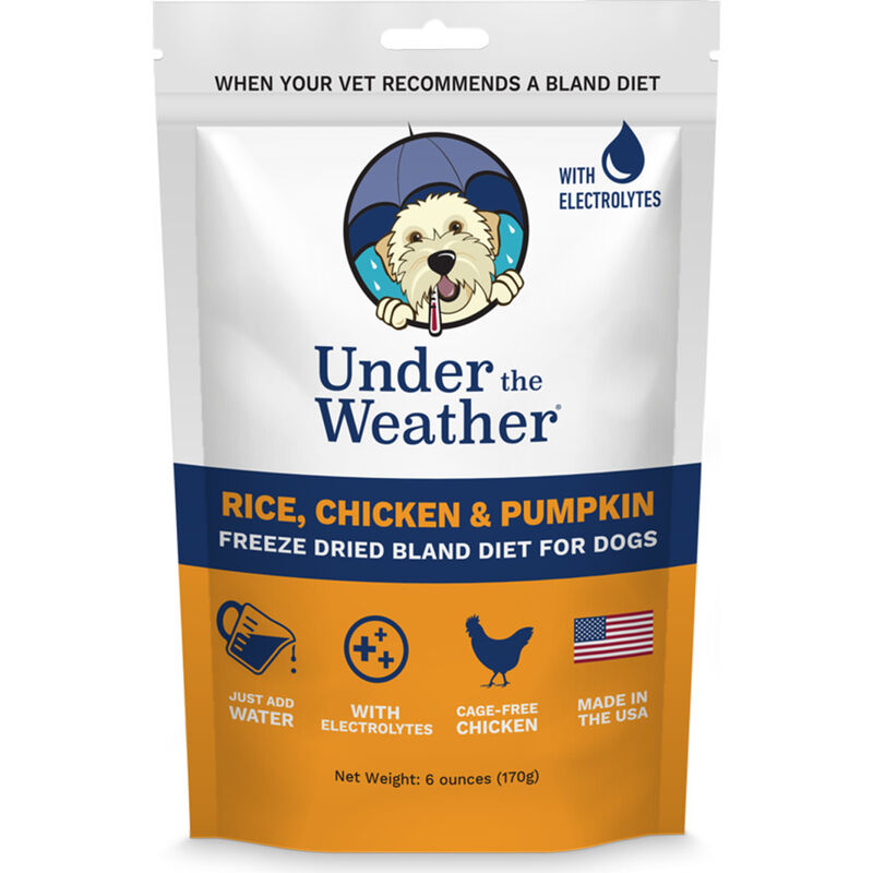 Under the Weather Bland Diet Freeze-Dried Dog Food, Rice Chicken & Pumpkin, 6-oz image number null