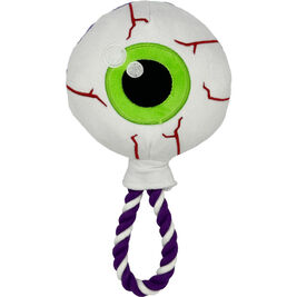 Huxley & Kent Halloween Power Plush Dog Toy, Eyeball Safety Pop