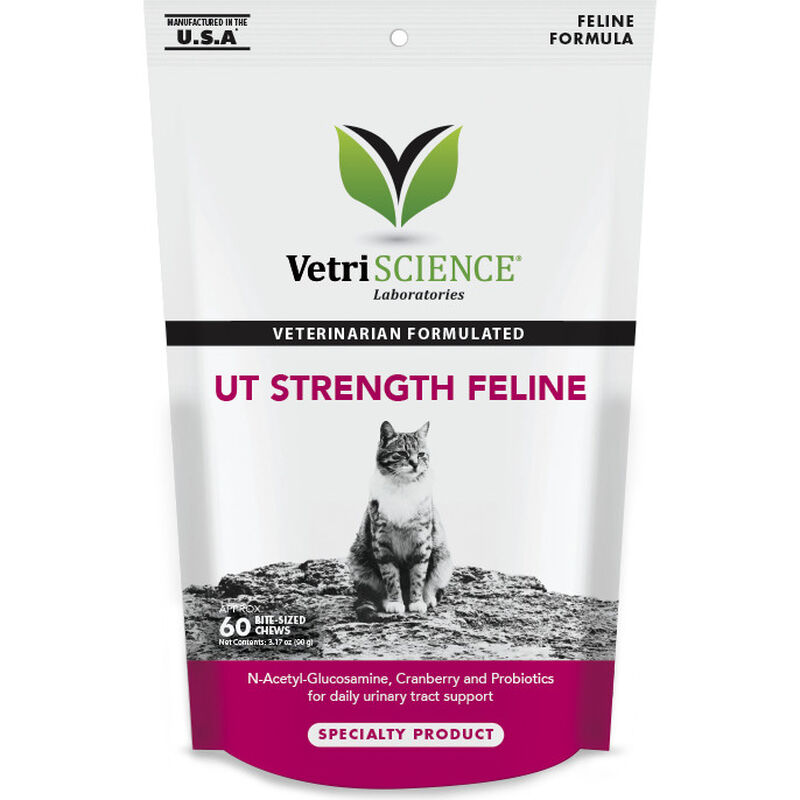 VetriScience UT Strength Feline Soft Chews Cat Supplement, 60-count image number null