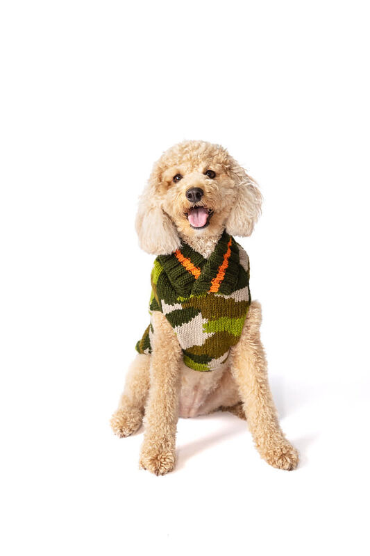 Chilly Dog Camo Dog Sweater, Medium image number null