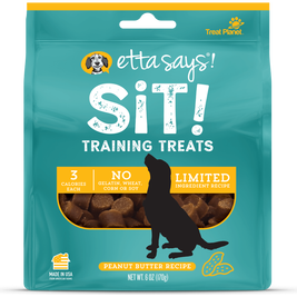 Etta Says! Sit! Dog Training Treats, Peanut Butter