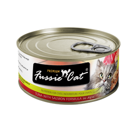 Fussie Cat Premium Canned Cat Food, Tuna & Salmon