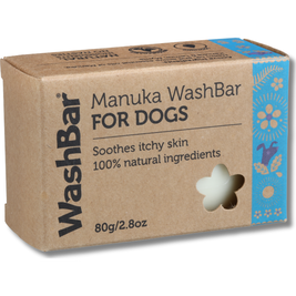 WashBar Dog Shampoo Bar, Manuka, 2.8-oz