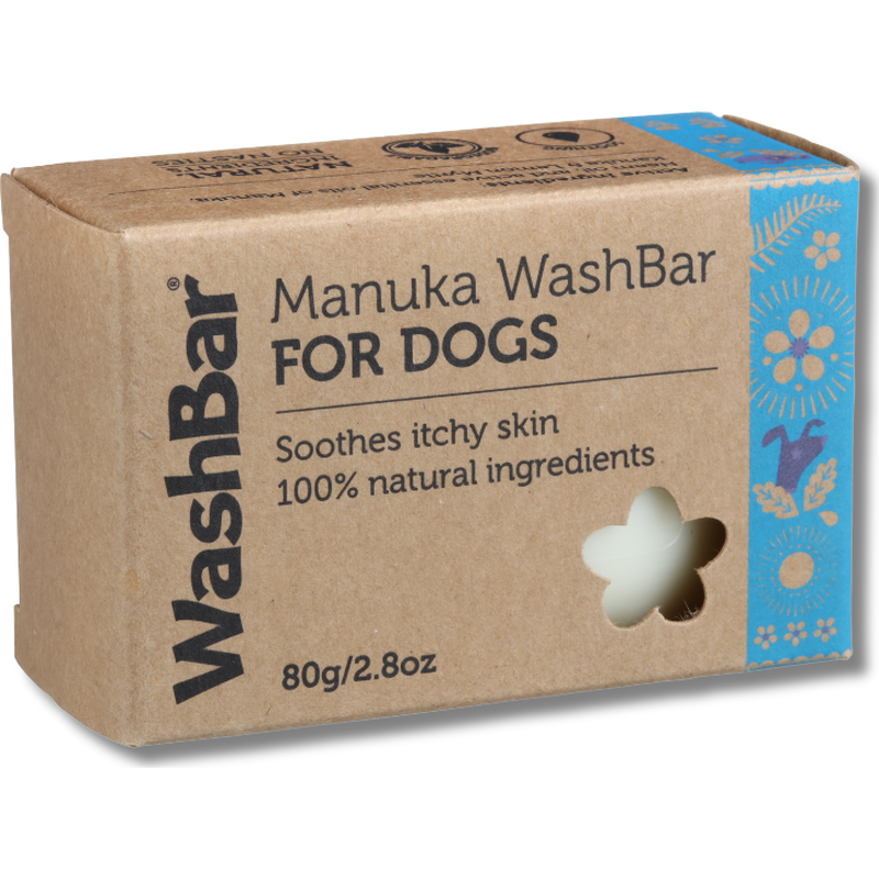 WashBar Dog Shampoo Bar, Manuka, 2.8-oz image number null