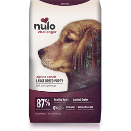 Nulo Challenger Dry Dog Food, Large Breed Puppy, Alpine Ranch, Beef Lamb & Pork