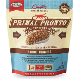 Primal Pronto Raw Frozen Cat Food, Rabbit