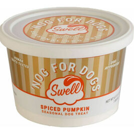 Swell Gelato Frozen Dog Treat, "Nog For Dogs" Spiced Pumpkin, 4-oz