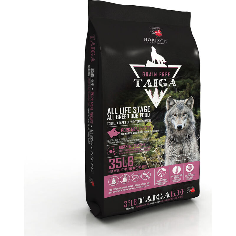 Taiga Grain-Free Dry Dog Food, Pork, 35-lb image number null