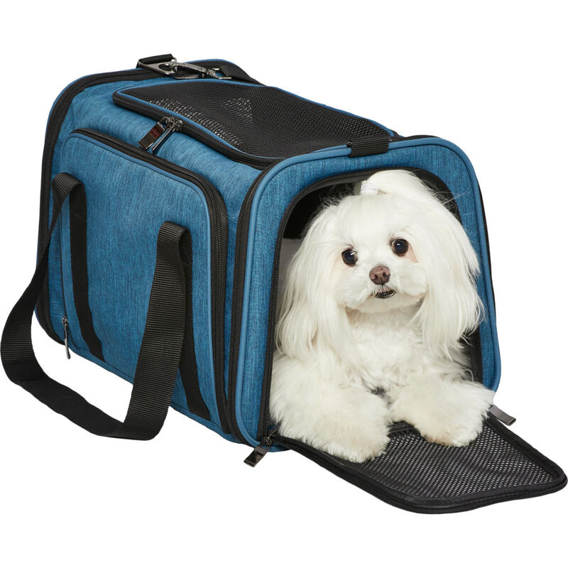 MidWest Duffy Expandable Pet Carrier, Blue image number null