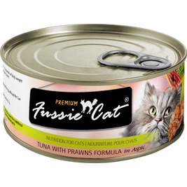 Fussie Cat Premium Canned Cat Food, Tuna & Prawns