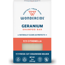 Wondercide Flea & Tick Dog Shampoo Bar, Geranium, 4-oz