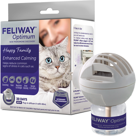 Feliway Optimum Calming Cat Pheromones, Diffuser Kit