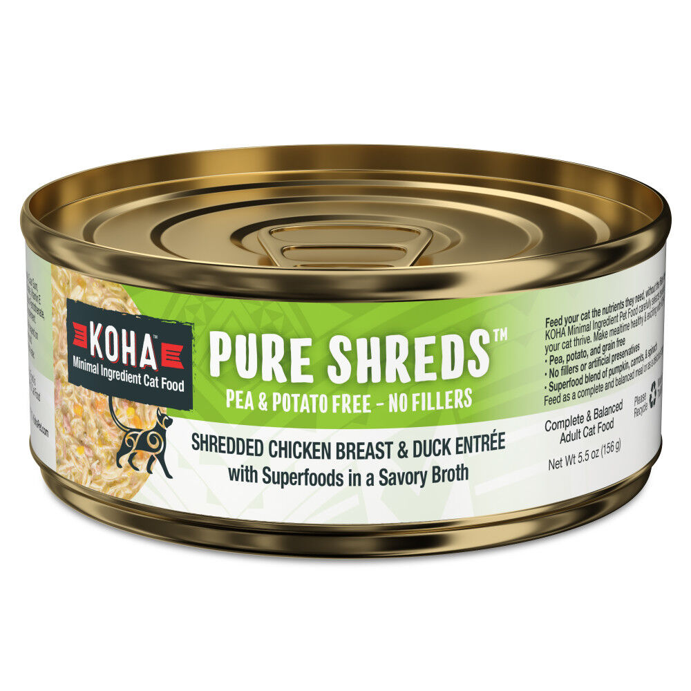 Mud Bay Buy Koha Pure Shreds Canned Cat Food Chicken Duck