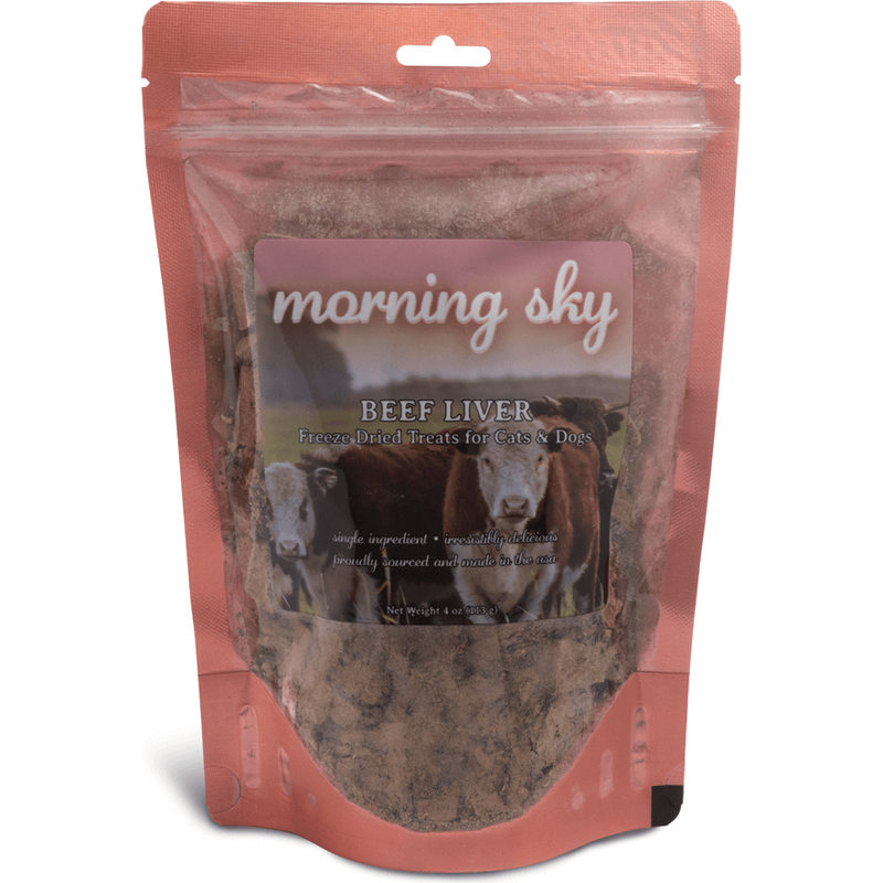 Mud Bay Morning Sky Freeze-Dried Cat & Dog Treats, Beef Liver, 4-oz image number null