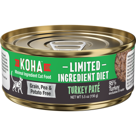 Koha Limited Ingredient Diet Pate Canned Cat Food, Turkey