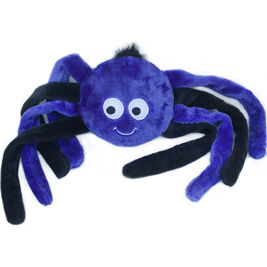 ZippyPaws Halloween Grunterz Dog Toy, Purple Spider