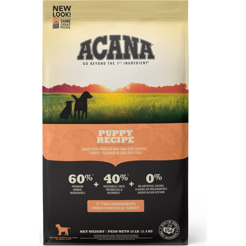 Acana Grain-Free Dry Dog Food, Puppy & Junior, 25-lb image number null