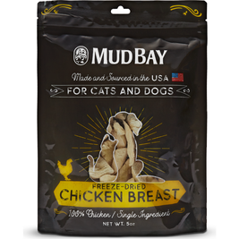 Mud Bay Freeze-Dried Dog & Cat Treats, Chicken Breast, 5-oz