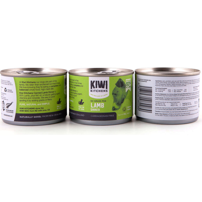 Kiwi Kitchens Canned Dog Food, Lamb image number null