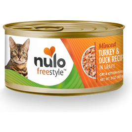 Nulo Freestyle Grain-Free Canned Cat Food, Minced, Turkey & Duck