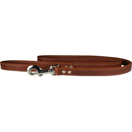 OmniPet Luxe Leather Dog Leash, Brown