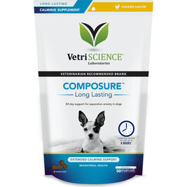 VetriScience Composure Long Lasting Calming Soft Chews Dog Supplement, Chicken, 50-count