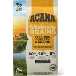 Acana Wholesome Grains Dry Dog Food, Free-Run Poultry