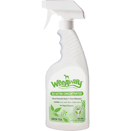 Wee Away X2 Ultra Concentrated Dog & Puppy Stain & Odor Remover, Green Tea, 16-oz