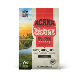 Acana Wholesome Grains Dry Dog Food, Red Meat