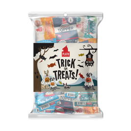 Plato Trick for Treats Halloween Dog Treats, Variety Pack, 16-count