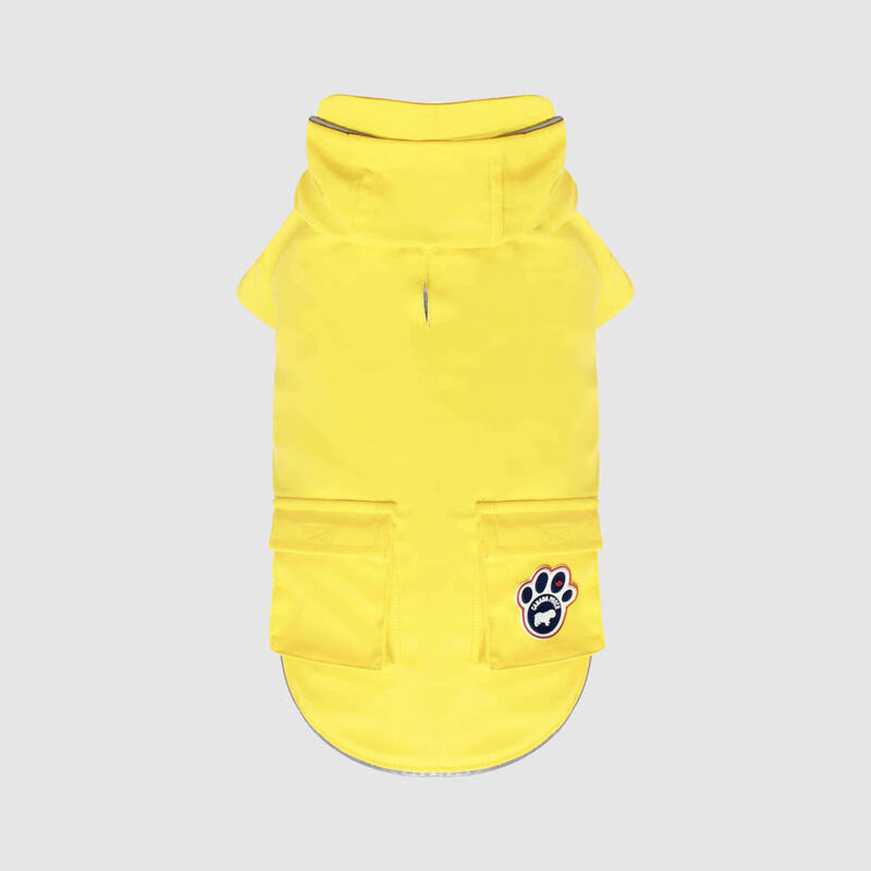 Canada Pooch Torrential Tracker Dog Raincoat, Yellow, 22-in image number null