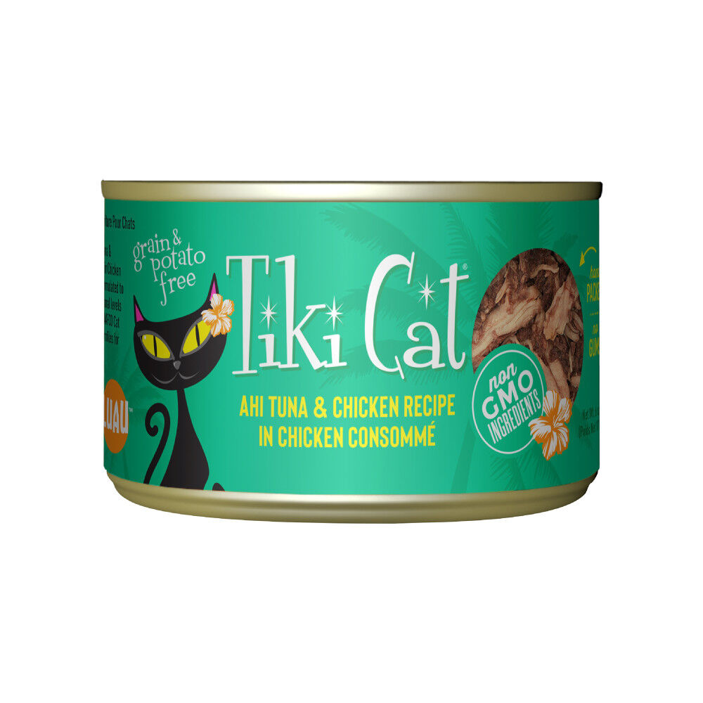 Mud Bay Buy Tiki Cat Luau Canned Cat Food Ahi Tuna Chicken 6