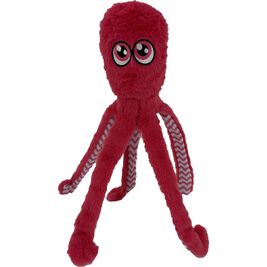 Petlou Octopus Dog Toy, Hot Pink, 16-in