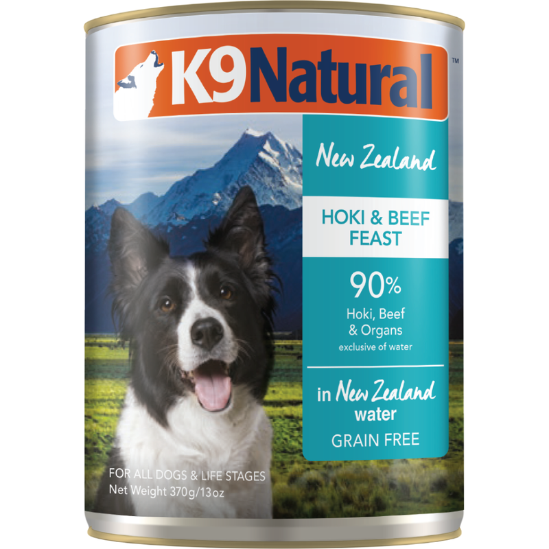 K9 Natural Canned Dog Food, Hoki & Beef, 13-oz image number null